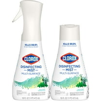 Clorox Disinfecting Mist, Eucalyptus Peppermint, 1 Spray And 1 Refill, 16 Oz Each