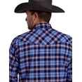 thumbnail image 2 of Roper Western Shirt Mens L/S Plaid Flannel L Blue 03-001-0522-1701 BU, 2 of 2