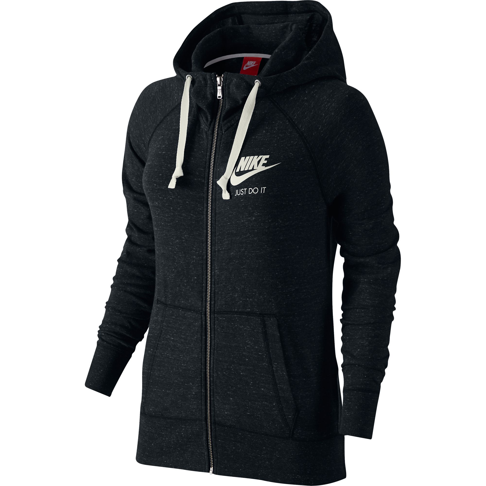 womens black nike full zip hoodie