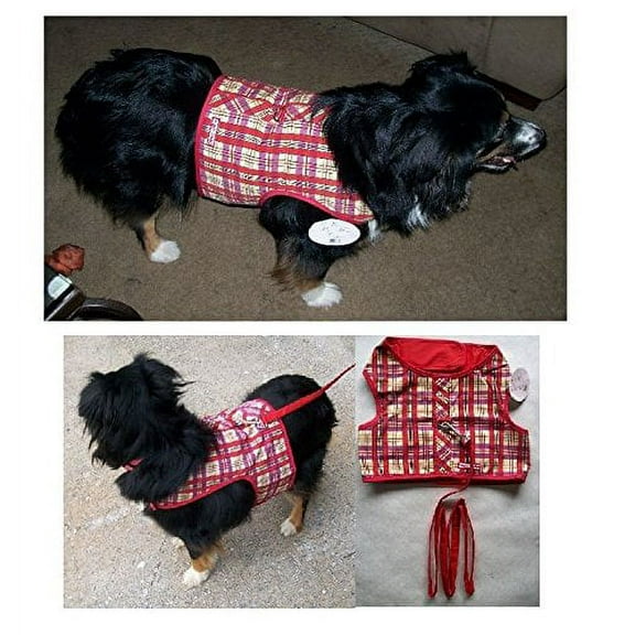 FASHION PRINT No Choke XL Harness Vests For Dogs - Smaller Dog Vest Harnesses(Hawaiian Mesh Brites)