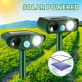 thumbnail image 3 of 4 Pack Ultrasonic Animal Repellent Outdoor Solar Animal Repeller Waterproof with Motion Detection Cat Repellent Outdoor Deer Repellent Devices Dog Deterrent Skunk Repellent for Yard Garden Farm, 3 of 6