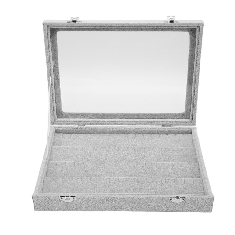 Pin Collection Display Box Dustproof Glass Large Capacity Badge