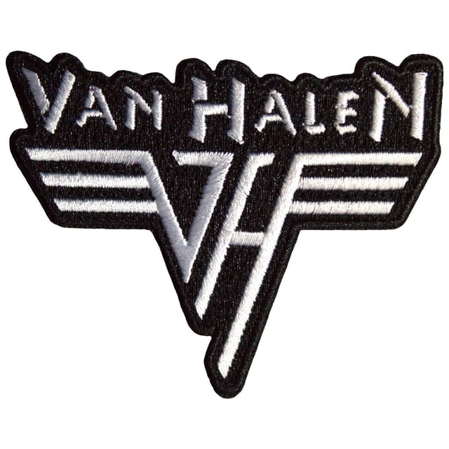 Van Halen Écusson Thermocollant Rétro Tissé avec Logo
