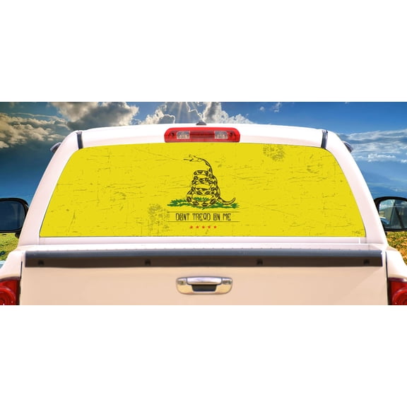 DONT TREAD Rear Window Graphic truck view thru vinyl decal back