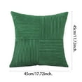 thumbnail image 2 of 18x18 Inch Corduroy Throw Pillow Covers Decorative Cushion Cases Soft Textured Farmhouse Boho Pillow Shams for Sofa Couch Living Room Bedroom Home Decor Modern Nordic Style, 2 of 4