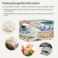 thumbnail image 6 of Starfish Conch Palm Leaves Square Storage Bins with Handles Collapsible Containing Box 2 Packs, 6 of 9