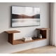 thumbnail image 3 of Repisa Flotante Tv Sala Elegante Minimalista 110cm Resistente Cafe, 3 of 6