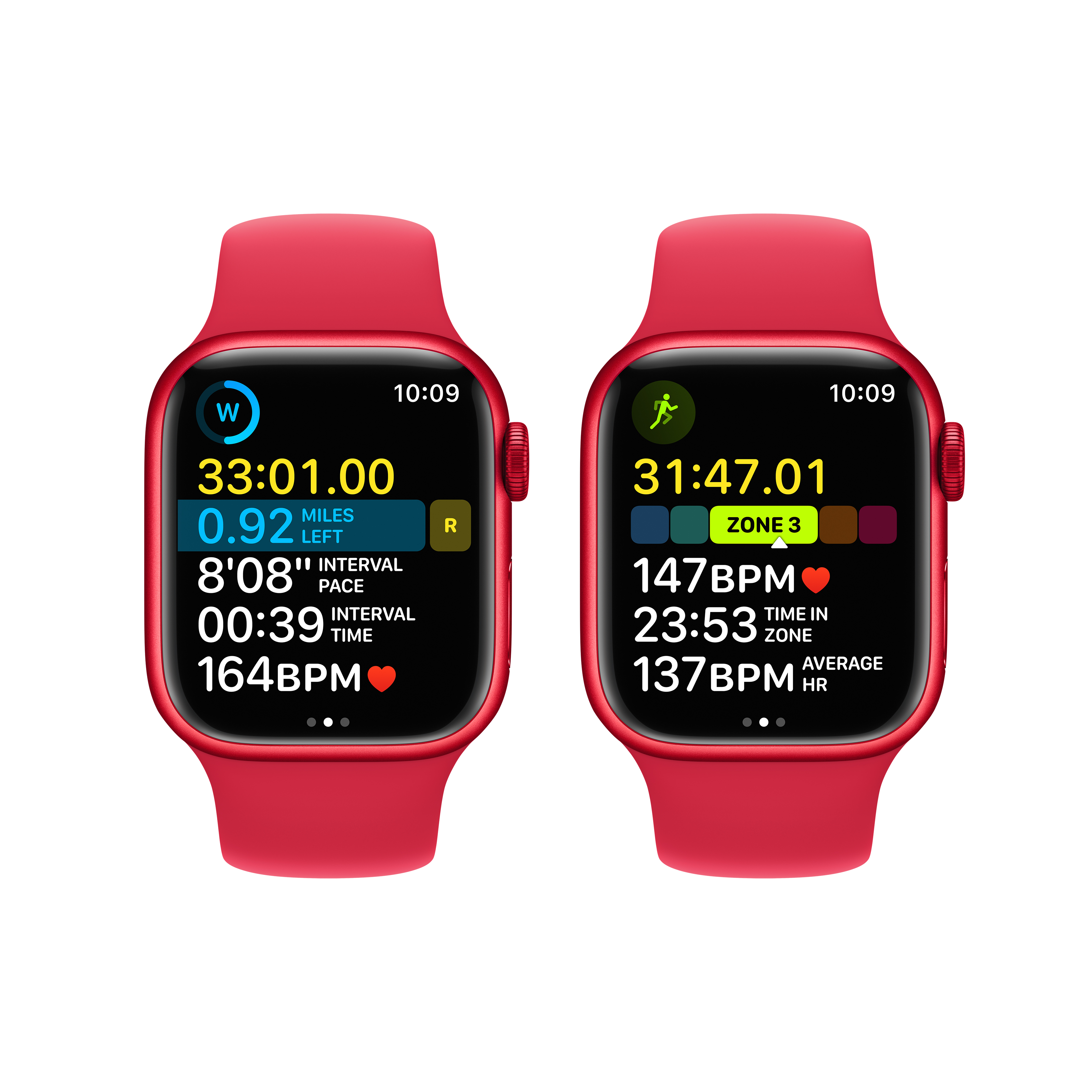 Apple Watch Series 8 GPS 41mm (PRODUCT)RED Aluminum Case with (PRODUCT)RED Sport Band - S/M. Fitness Tracker, Blood Oxygen & ECG Apps, Always-On Retina Display - image 4 of 9
