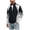 Gray, variant on Mens Track Bomber Jacket Athletic Slim Short Stand Collar Full Zip Outer Coat, Ribbed Hem Cuffs Geometric Panel Design for Gym Runs Daily Commutes Red S