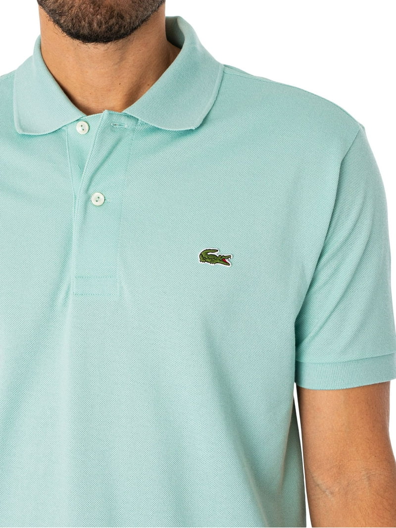 Tシャツ・カットソー LACOSTE Sea Green Piquet Polo Shirt Lacoste Classic Pique Cotton Polo Shirt - Pastille Mint