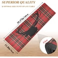thumbnail image 5 of FREEAMG Deer Head Pot Holders Durability Trivets for Hot Pots and Pans Waterproof Red Plaid Fabric Table Runner Versatility Trivet Mats Table Mats, 5 of 7