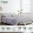 thumbnail image 2 of Tencel Bed Sheets California King-100% Eucalyptus Tencel Lyocell Sheets Sets-All-Season Eucalyptus Sheets-6 PC Cal King Sheet Set-Best Cooling-Supersoft-Moisture Wicking-Sustainable-Light Grey, 2 of 9