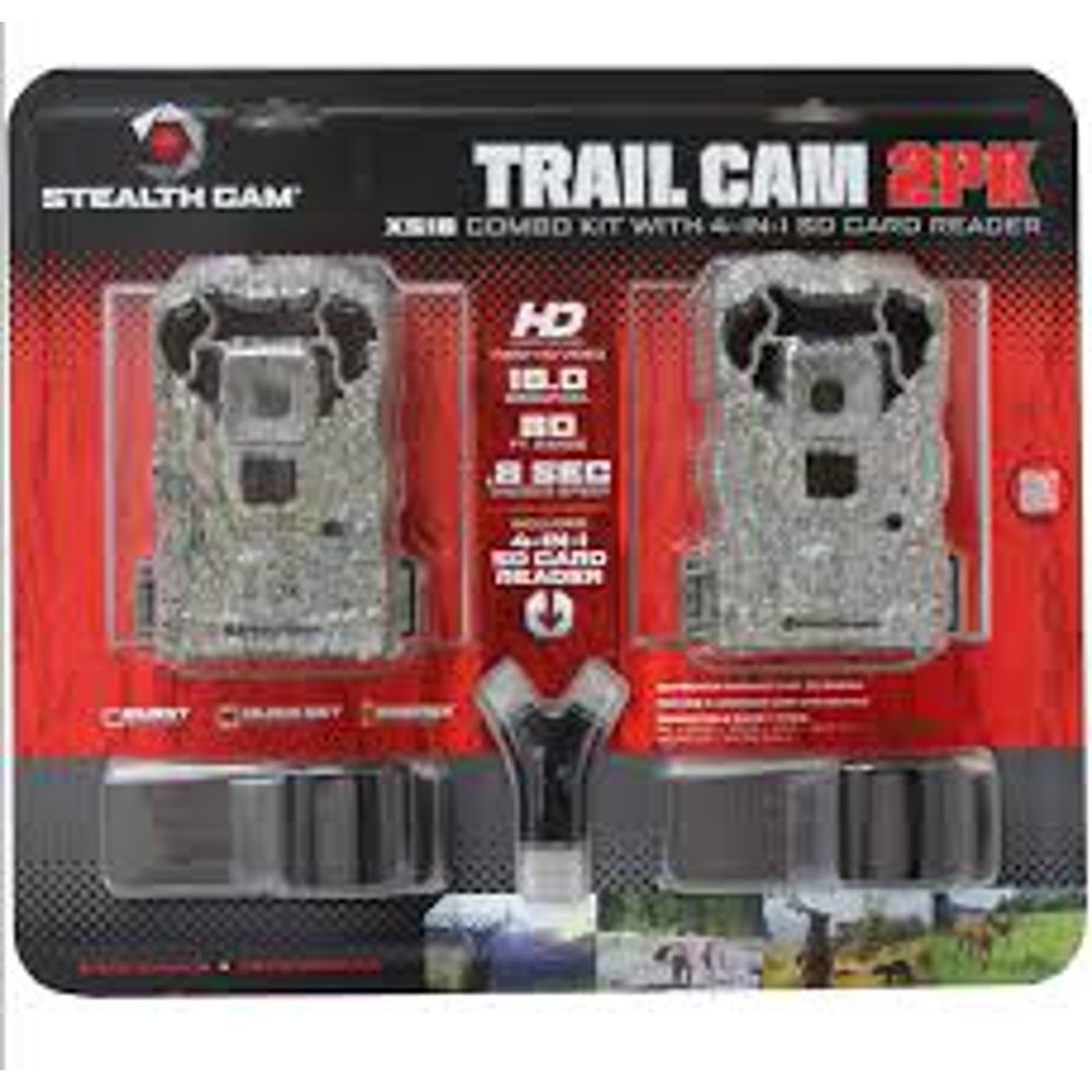 Stealth Cam XS16 2Pack Game Trail Camera with SD Card Reader Walmart