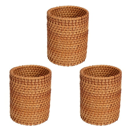

Rattan Chopsticks Tube Bucket Dinner Knives Forks Organizer A