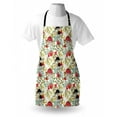 thumbnail image 3 of Watercolor Apron Hand Drawn Dogrose and Mushrooms Autumn Leaves Berries Amantias Nature Inspired, Unisex Kitchen Bib Apron with Adjustable Neck for Cooking Baking Gardening, Multicolor, by Ambesonne, 3 of 3