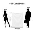 thumbnail image 3 of SPXUBZ Pink Santa Claus Christmas Flannel Throw Blanket with Snowflakes and Trees for Winter Christmas Gift Home Sofa Bed Decoration 60x50 inch, 3 of 5