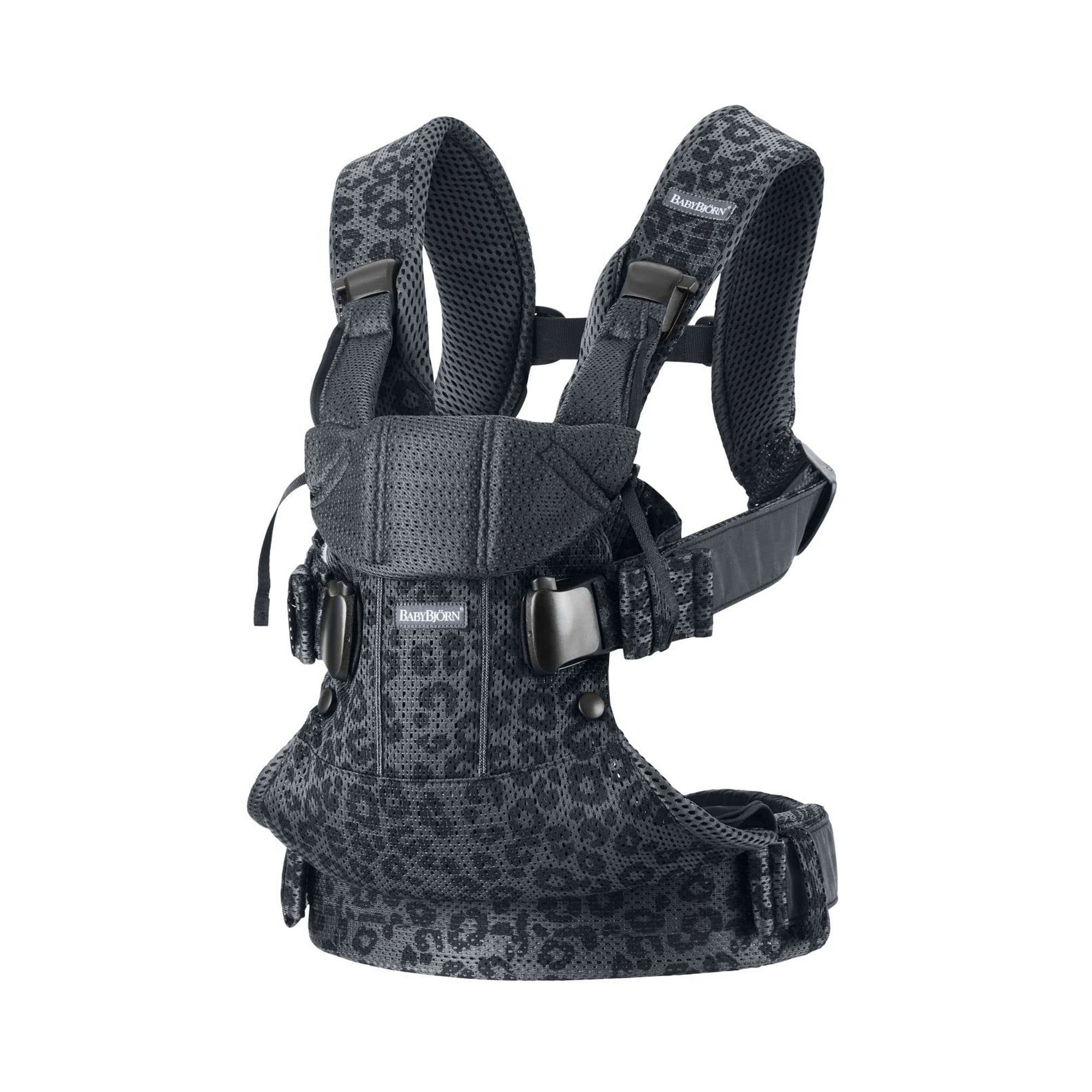 BabyBjÃ¶rn Baby Carrier One Air, 3D Mesh, Anthracite/Leopard