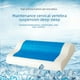 thumbnail image 1 of Almohada de gel con espuma viscoelástica y núcleo de rebote lento, almohada cervical individual para hombres y mujeres, almohada cervical para estudiantes, 1 of 5