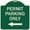 Green, variant on SignMission Designer Series Sign - Permit Parking Only (With Left Arrow) | Green & Tan 18" X 18" Heavy-Gauge Aluminum Architectural Sign | Protect Your Business & Municipality | Made in