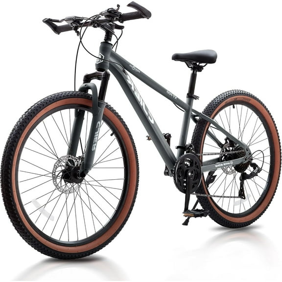 Pipleo 20 Inch Kids Mountain Bike, 21-Speed Bikes for Boys with Disc Brakes, Suspension Fork & Tool-Free Assembly