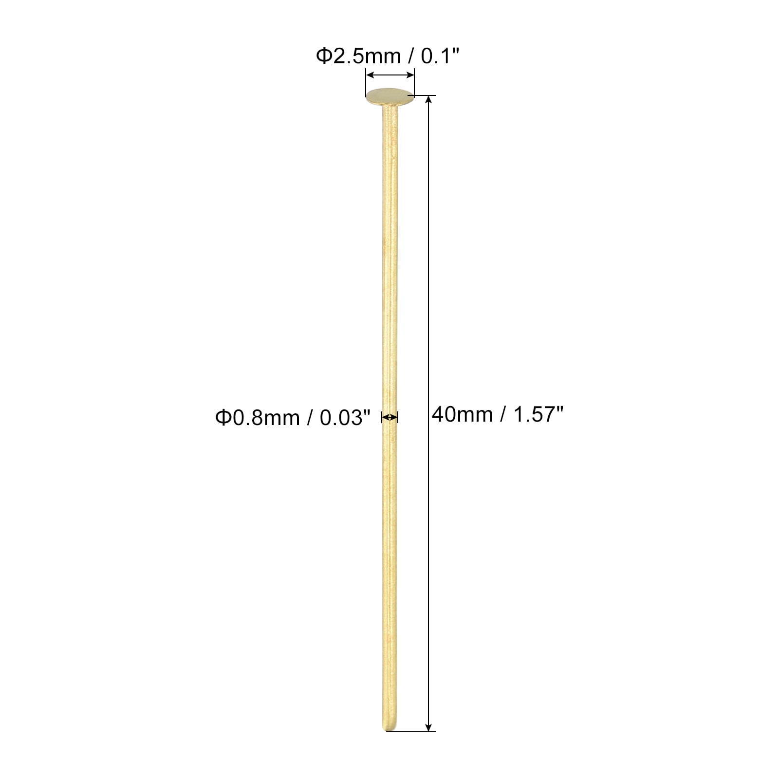 Unique Bargains Chandelier Connector Clip Pins for Fastening Suncatcher Crystals Gold 4cm
