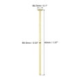 thumbnail image 2 of Uxcell 2.5mm OD x 40mm L Chandelier Connector Clips Pins Copper Chandelier Replacement Golden 100 Pack, 2 of 7