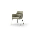 thumbnail image 3 of Whiteline DAC1842P-LGRY Faux Leather Modern Living Heidi Dining Armchair, Light Grey, 3 of 7