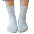 thumbnail image 3 of Eltusu Baby Boys Cotton Socks, Running Mid-Calf Breathable 5 Pieces Spring Fall Socks White Size 1-3 T, 3 of 7