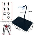thumbnail image 4 of Action Figure Stand with 8 Connectors Square/Hexagonal Base Heavy Duty Plastic Adjustable Anime Figurine Model Display Holder Rack, 4 of 7