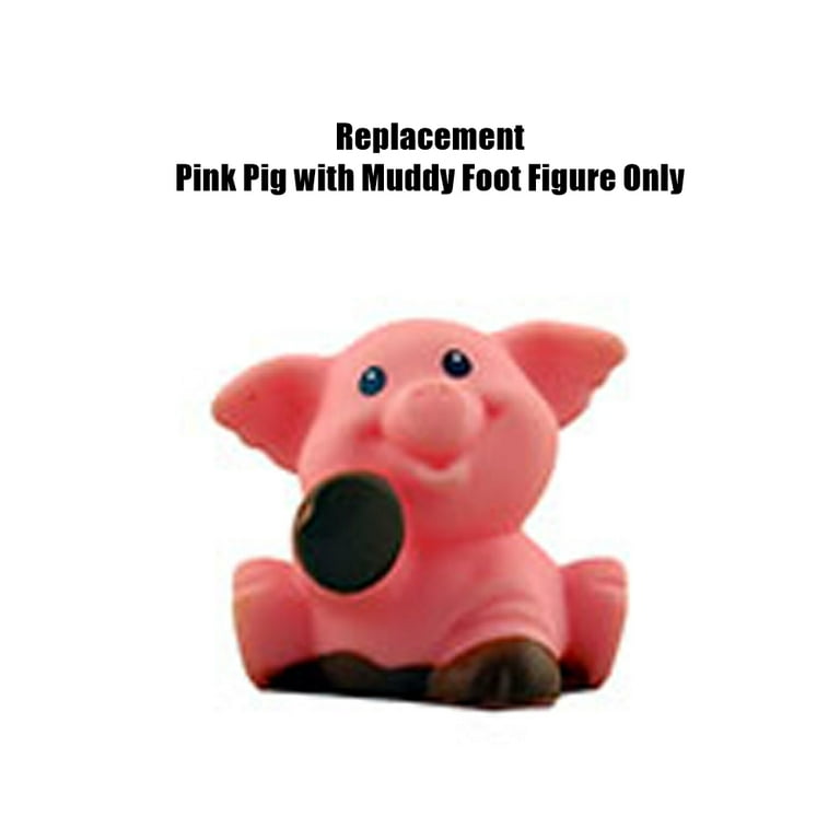 Replacement Part for Fisher-Price Little People Playset - DWC31 ~ Pink Pig  with Muddy Foot ~ Caring for Animals Farm ~ Works great with any  Little-People Playset 