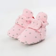 thumbnail image 6 of Infant Baby Boys Girls Slippers Cozy Fleece Booties Soft Bottom Warm Cartoon Socks Newborn Crib Shoes, 6 of 7