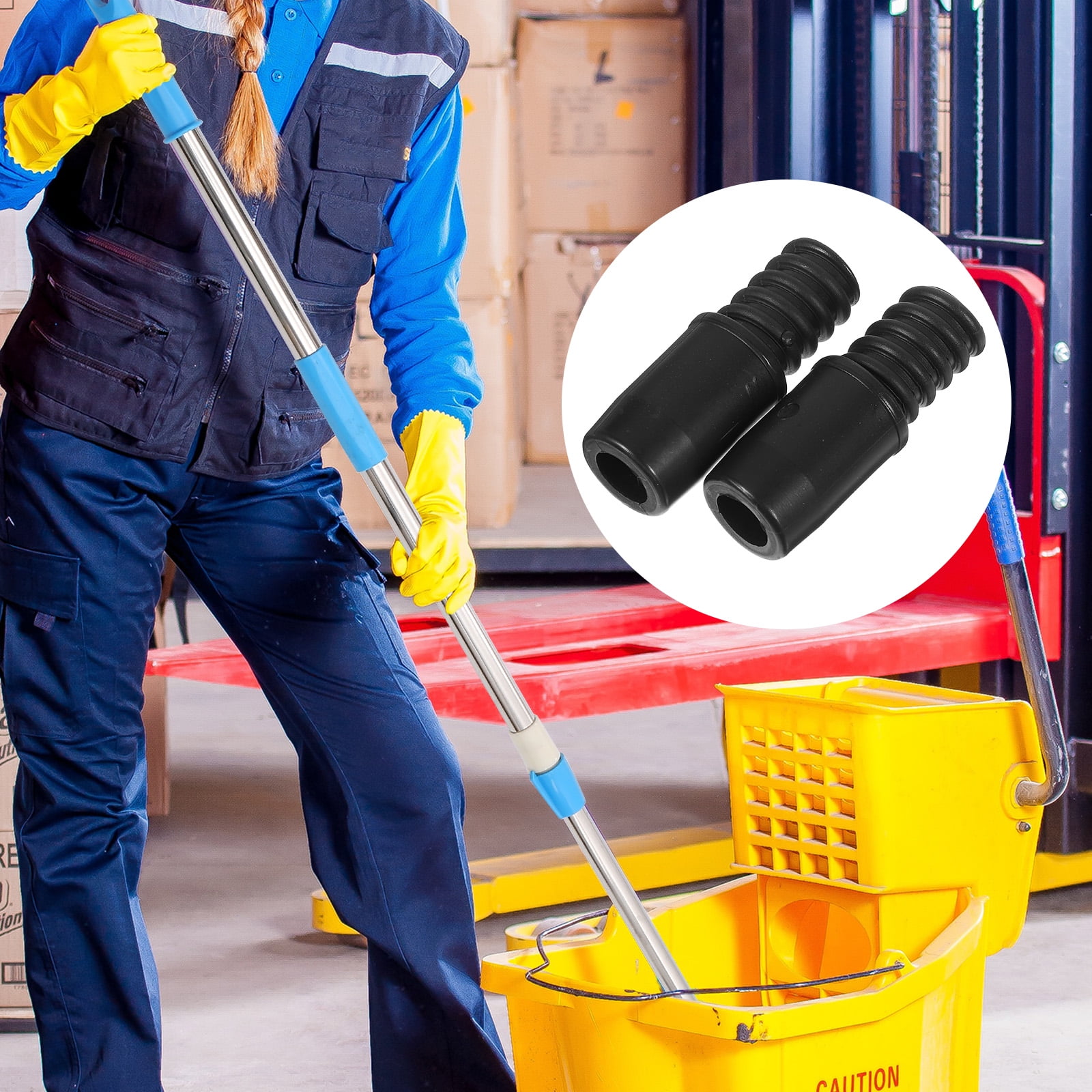 Cleaning Made Easy: Broom Handle Thread Adapter For Secure Sweeping