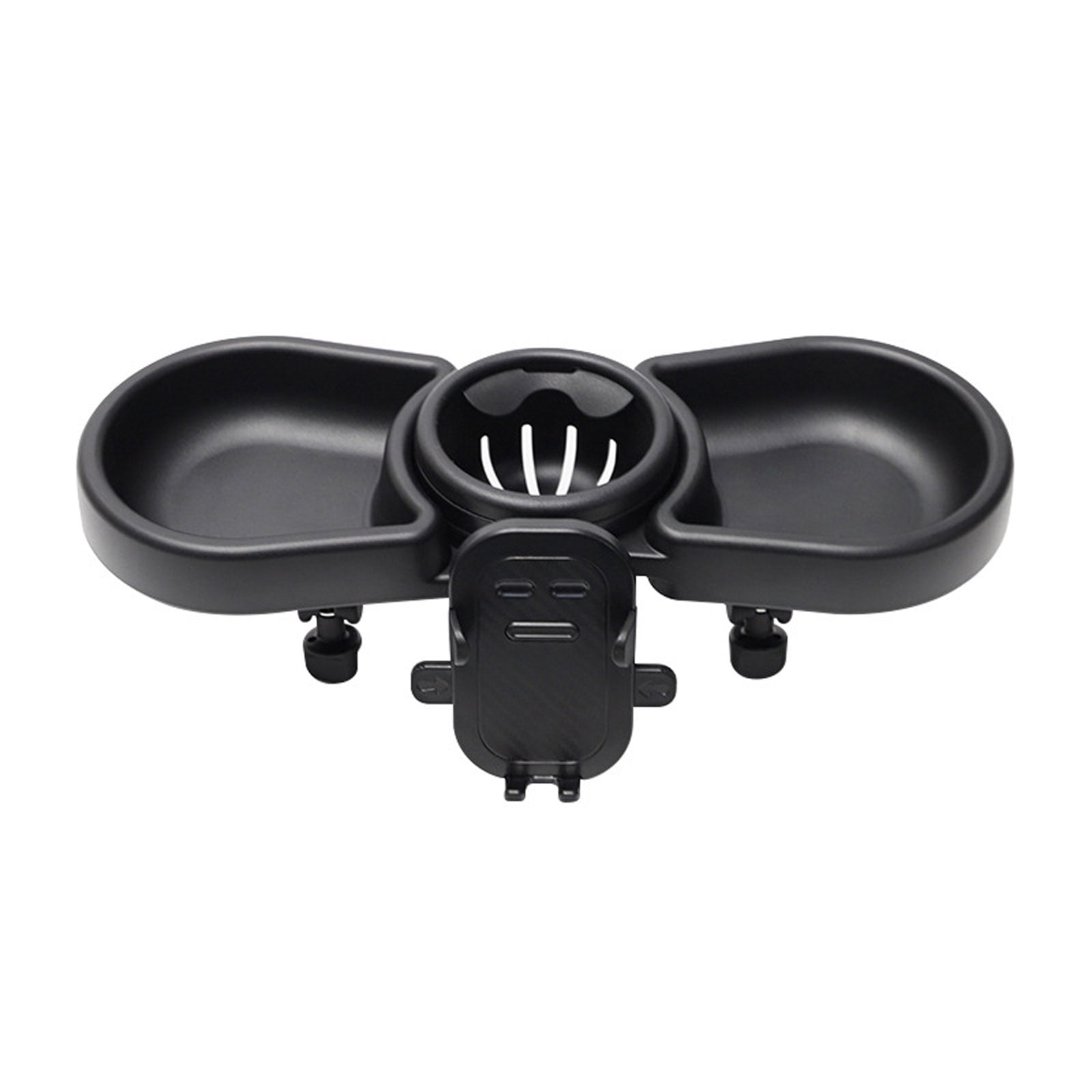 Portable Baby Strollers Eating Tray, 4 in 1 Pram Plate Milk Bottle Cup Holder Phone Bracket Stand