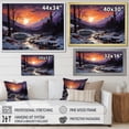 thumbnail image 4 of Designart "Whisper of Winter Camping I" Camping Travel Floater Framed Wall Art Living Room, 4 of 7