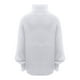 thumbnail image 5 of Mujeres Sólido Sexy Sólido Cuello redondo Casual Cuello medio alto Cable Knit Pullover Suéter Blusa Fridja FKASFK6185, 5 of 7