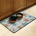 thumbnail image 2 of Vintage Nautical Summer Dog Food Mat – Beach Marine Pet Feeding Mat 17x30, Non-Slip, Absorbent, Quick Dry, , Easy Clean, 2 of 5