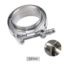 YIUIY Universal 3" Inch Stainless Steel V-Band Turbo Pipe Exhaust Clamp Vband 76mm