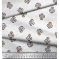 thumbnail image 2 of Soimoi Polyester Crepe Fabric Floral Block Print Sewing Fabric Yard 52 Inch Wide, 2 of 5