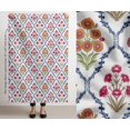 thumbnail image 3 of Soimoi 100% Cotton Canvas Fabric - Floral Print, White | 56" Wide | Sold by 10 Yard | Medium Weight Upholstery Fabric for Home Dcor, Bags & DIY Projects, 3 of 7