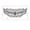 A, variant on Halloween Mouth Sticker, Scary Grin Temporary Face Decal, 1 Sheet, Creepy Teeth Design, Costume Makeup Accessory, Cosplay Party Decor for Adults