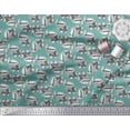thumbnail image 3 of Soimoi Cotton Voile Fabric Leaves & Floral Block Printed Fabric 1 Yard 42 Inch Wide, 3 of 3