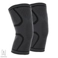 thumbnail image 3 of Gustave Knee Support Brace Compression Sleeve Elastic Breathable for Running, Arthritis, Joint Pain Relief, Injury Recovery Gym Unisex "Black, XL", 3 of 12
