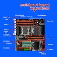 thumbnail image 3 of Placa Base De Servidor, Compatible Con M.2 NVME PCIe 8 Plus, Fuente De Alimentación De 8 Fases, Placa Base LGA 2011-3 SATA3.0, DDR3 De 8 Canales Para Juegos, 3 of 7