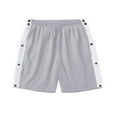 thumbnail image 2 of Elastic Waist Loose Short Pants with Side Buttons  Perfect for Men‘s Summer, 2 of 3