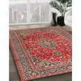 thumbnail image 2 of Ahgly Company Indoor Square Traditional Camel Brown Persian Area Rugs, 8' Square, 2 of 6