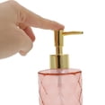 thumbnail image 3 of Unique Bargains 1 Pc Reusable Diamond-shaped Soap Dispenser 11.16oz Orange Gold Tone, 3 of 6