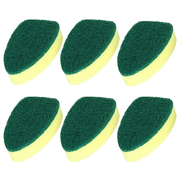 KCEHTA 6 Pcs Dishwand Refills Sponge Heads, Dish Wand Sponge Refills, Replacement Sponge Heads for Dish Wand, Non Scratch Dishwand Brush Scrubber for Kitchen Cleaning