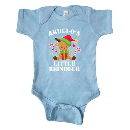 

Inktastic Christmas Abuelo s Little Reindeer with Candy Canes Gift Baby Boy or Baby Girl Bodysuit