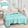 thumbnail image 1 of Cqxid Polyester Blanket Under $30 Blanket Comfy Sleepers Blanket Comfy Sleepers Ice Blanket Lightweight Breathable Ice Cool Calming Blankets Summer The Cold Blankets For Hot Sleeper, 1 of 5