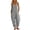 23#R Gray, variant on Linen Jumpsuits for Women Summer Fall Casual Sleeveless Wide Leg Overalls Adjustable Strap Jumpsuit Trendy Beach Vacation Outfit Gray L